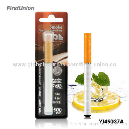 Hot Selling YJ4937F 500 Puffs Disposable E Cigarettes with CE, RoHS Marks